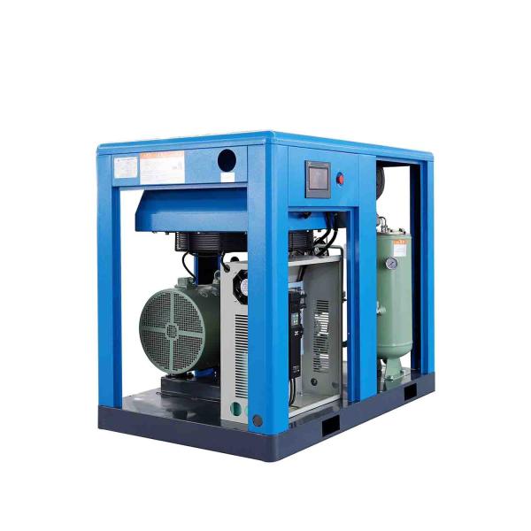 IP55 Direct Drive Two Stage Screw Air Compressor PLC Control Air / Water Cooling