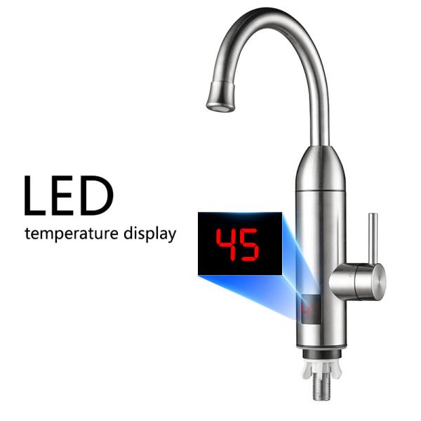 Hot Water UK Plug Instant Electric Heating Faucet With 220V 3300W Power For Kitchen