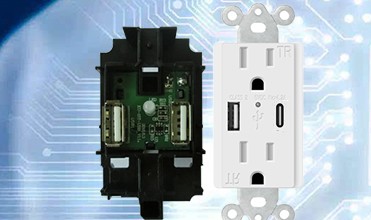 15A USB Wall Outlet with 5.0A Fast Charging, Tamper Resistant Design and IntelliChip Technology