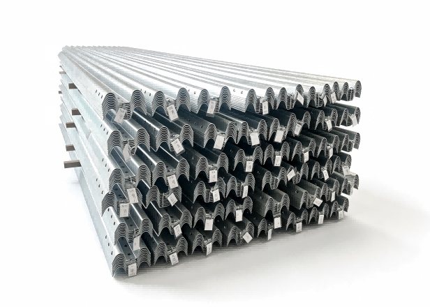 6mm Thick Galvanized W Beam Guardrail ASTM 8m Length Corrugated Beam Guide Rail