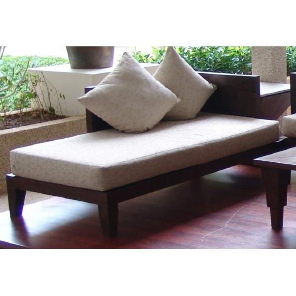 Hardwood Frame 2 Arm Chaise Lounge For Living Room Hotel Lounge Chairs