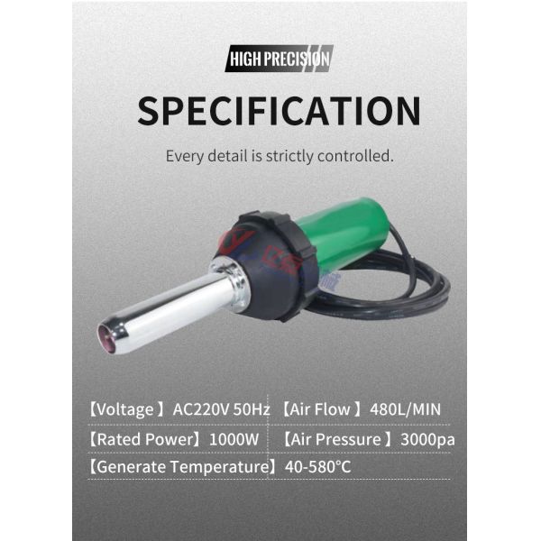 Hot Air Gun For Edge Banding Machine Edgebander Heating Gun