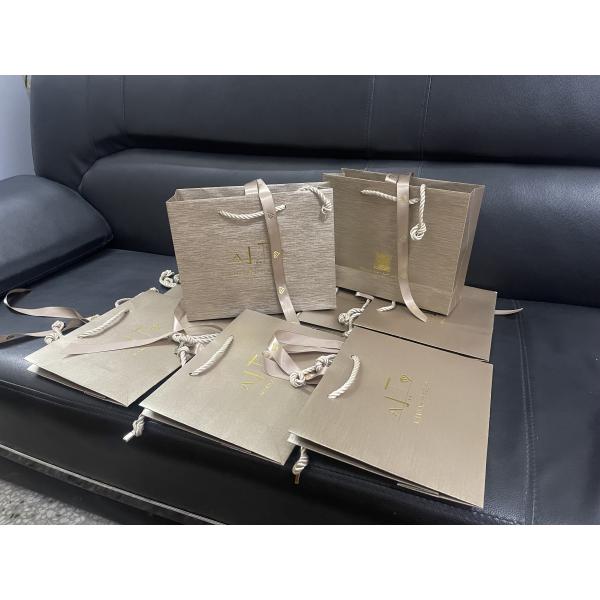 Min Qty 500 Customized Luxury Jewelry Paper bags made with Paper in Paper