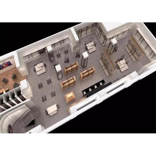 Fashion Garment Shop Display Stands Retail Clothing Store Fixtures Abrasion Proof
