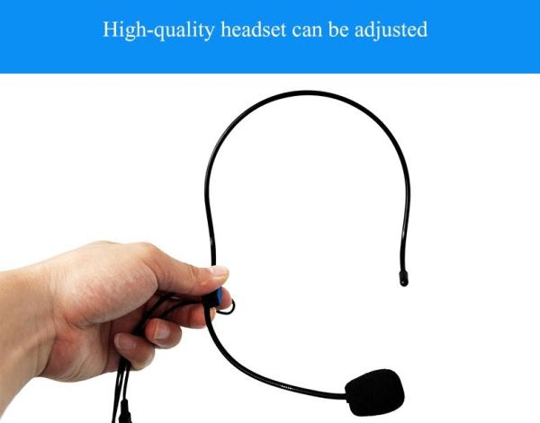 Professional headset wired megaphone for voice amplifier speaker player teachers school yoga professor classroom