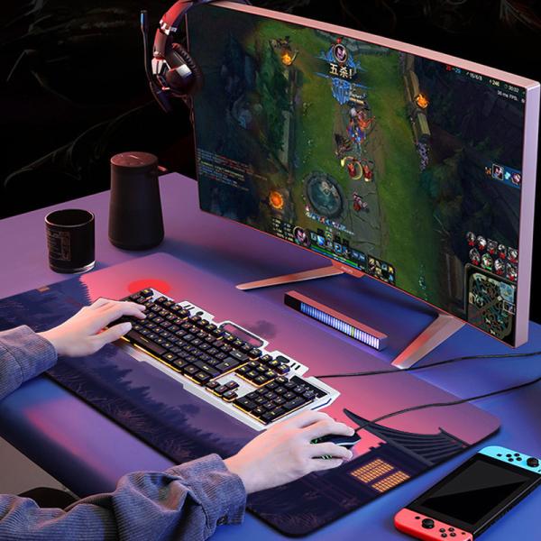 Gaming Style Custom Cartoon Character Keyboard Mouse Pad 900*400mm XL Mousepads with Logo