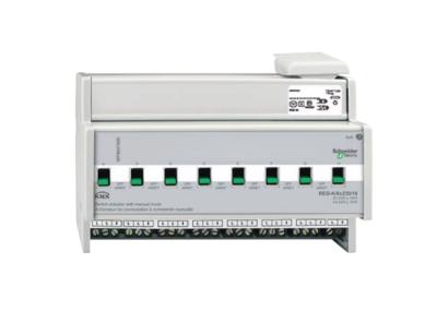 SpaceLogic KNX Switch Actuator REG-K/X230/16 With Manual Mode And Current Detection