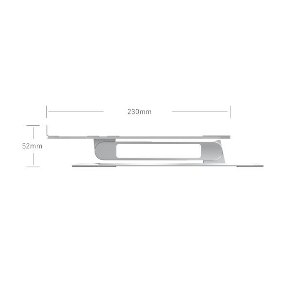 3.5m Thick Ergonomic Foldable Aluminum Laptop Stand Holder 17.3 inches