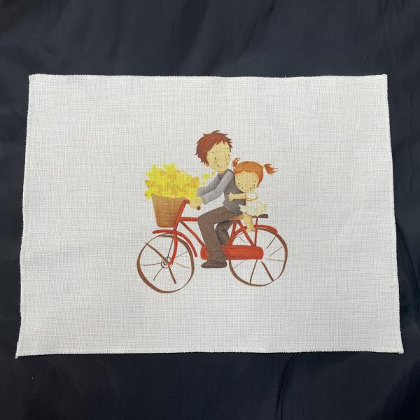 Placemats de sublimación en blanco 30*40cm de doble cara Impresión personalizada de logotipo Linenas de mesa de sublimación
