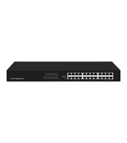 Commutateur Gigabit Ethernet géré VLAN Commutateur empilable avec port de console RJ45 1 Capacité de commutateur de 40 Gbps