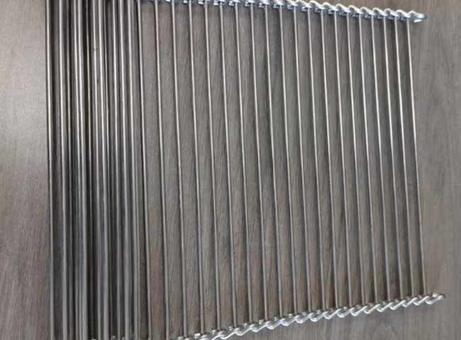 SS314 Rod Reinforced Sintering Furnace Conveyor Belt 1100 Degree C High Temperature