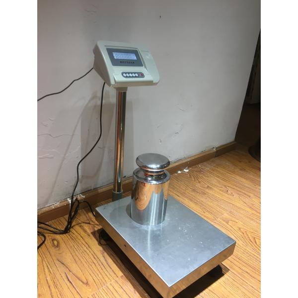 Platform scale INIB-3040 60Kg/1g 30*40CM Industry alloy steel Bench Scale With Sticker Printer and Big LED display 220VAC