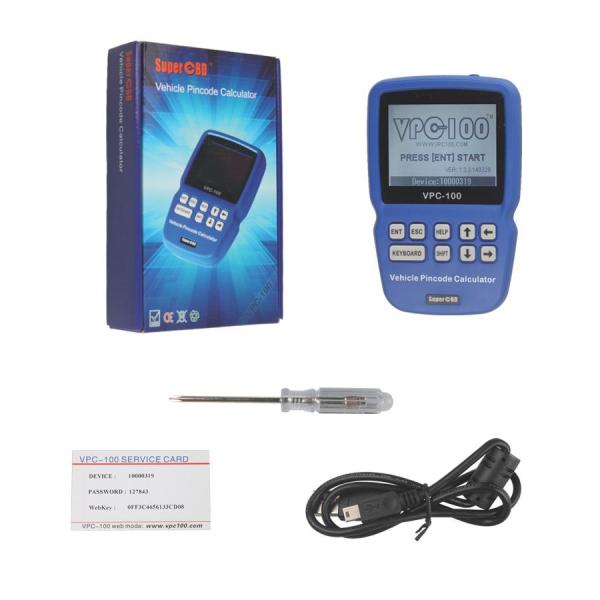 Hand-Held English Car Key Programmer , VPC-100 Pin Code Calculator