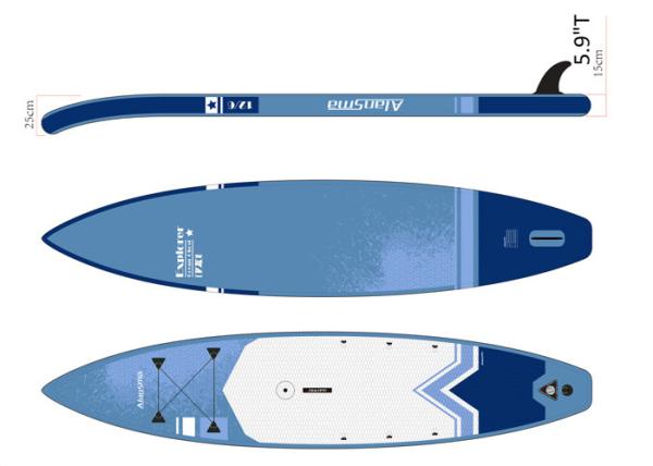 Alansma 300l Eva 81*25*381cm Women Stand Up Surfoard  For River
