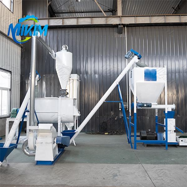 Fully Automatic Feed Pellet Equipment For Pig Cattle Sheep Chicken Poultry Farming
