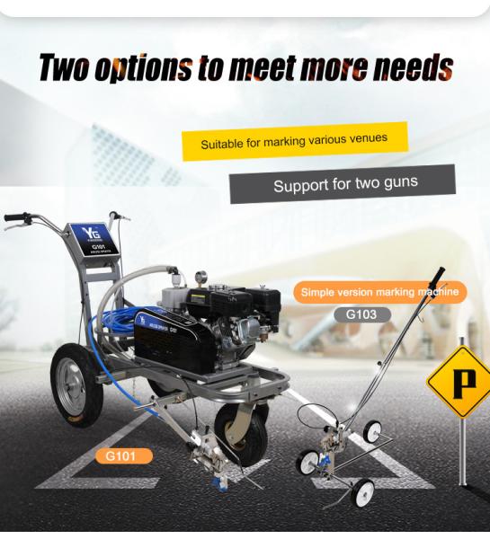 ISO Road Marking Machine Cold Paint Line Driver Traffic Line Paint Machine