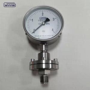 Todos os indicadores de pressão de aço inoxidável com flange homologados CE