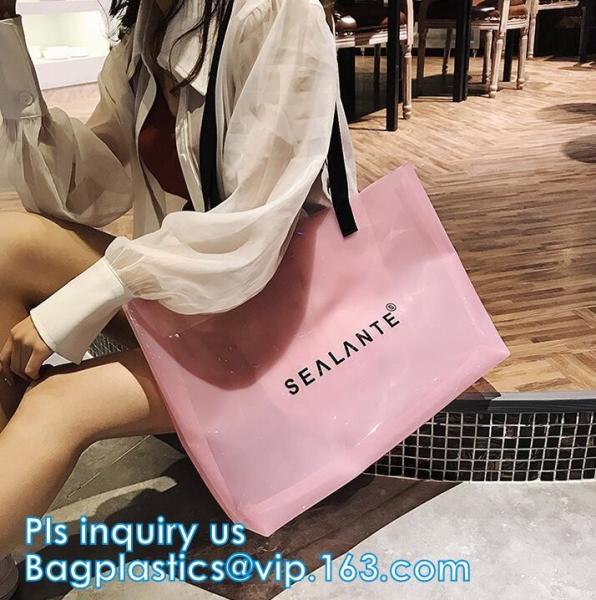 Personalized Monogrammed Beach Clear PVC Bag, Korean style clear beach bag, vinyl waterproof beach bag, beach tote, tote