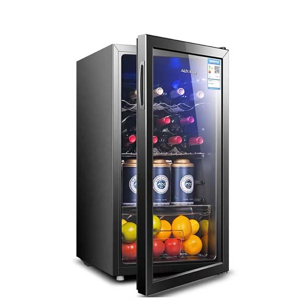 Customized Logo Mini Beverage Refrigerator Freestanding For Home & Office