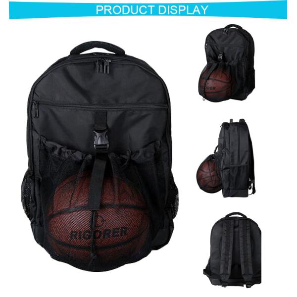 Los bolsos de encargo económicos durables de los deportes diseñan elegante con el bolsillo de la bola de la malla