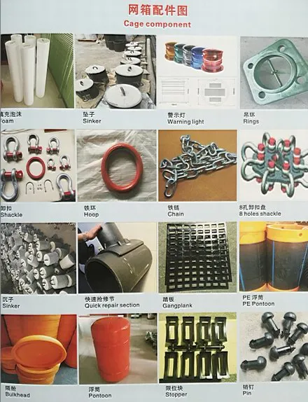 Jaula circular de HDPE para peces, diámetro 13m-50m, con tubería flotante de 200mm-400mm
