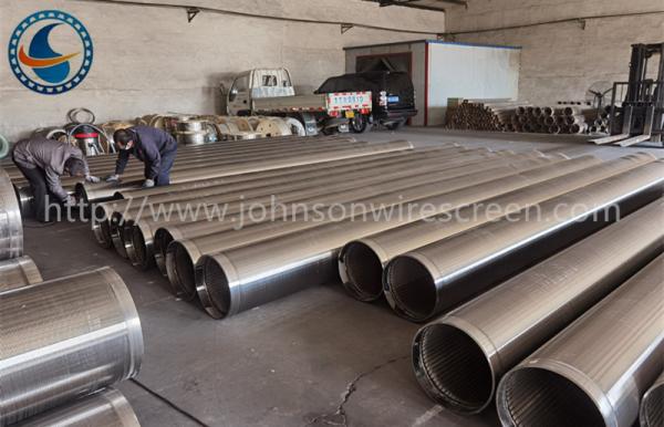 Entalhe contínuo de aço inoxidável de 202 6-5/8” Vee Wire Screen Johnson Type