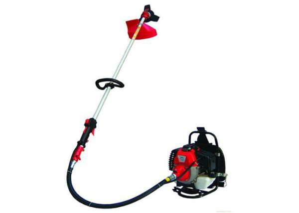 Gas / Petrol Backpack Brush Cutter with Straight Metal Blade Cutting Type