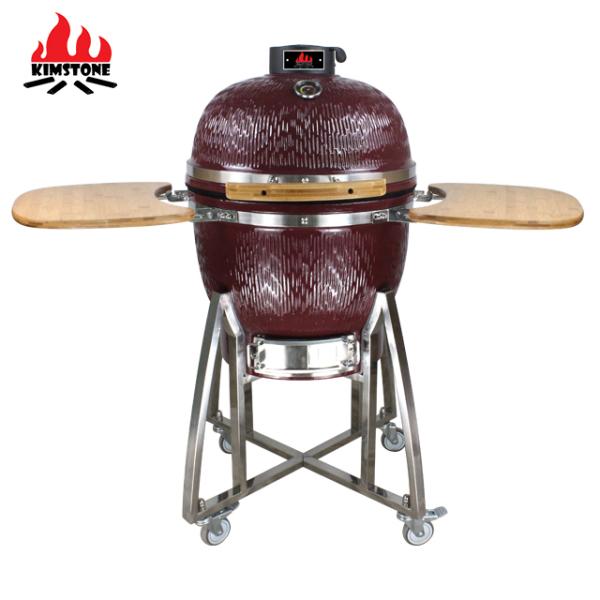 21 Inches KIMSTONE Outdoor Lifestyle Tandoori Kamado Ceramic Charcoal Grill