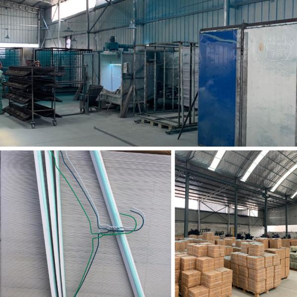 Stretched 16 Inch 1.9mm Dry Cleaner Hanger Notched Painting Wear Resistant