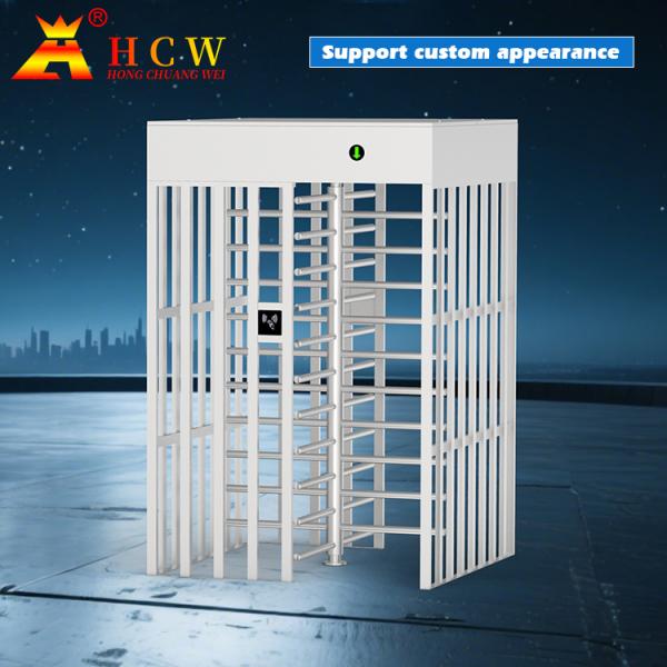 HCW Biometric Full Height Turnstile Gate Bi Directional 304SS Security With Pedestrian Control System