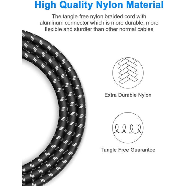 OEM 3M 1/4 pulgadas 6.3mm TS Jack Ángulo derecho Instrumento musical de bajo Amplificador Pedal Guitar Patch Cable