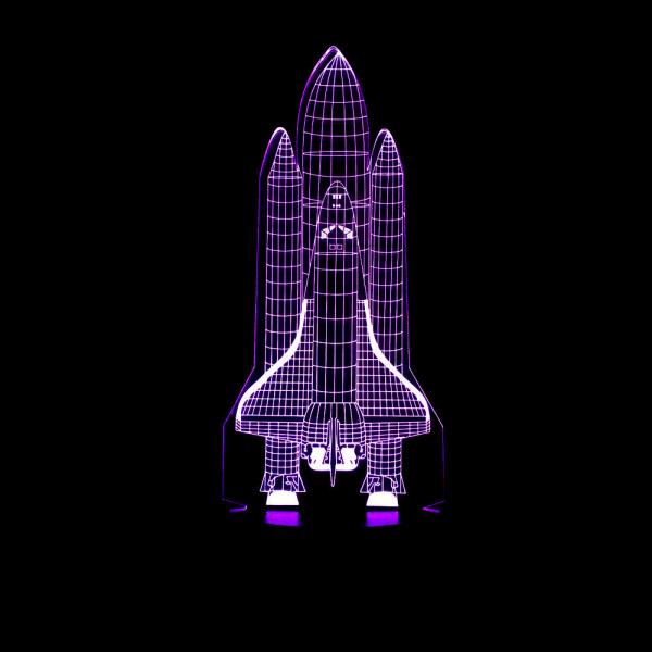 basketball Rocket 3D table lamp night light child creative gift LED visual light