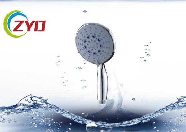 Shower Room Hand Shower Head Round Shape 5.5kgs / Min Water Test Pressure