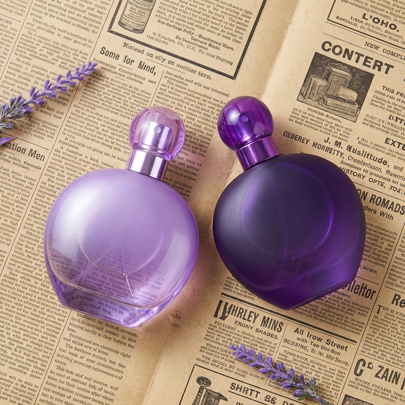 Anding Supplier Oem Bulk Custom Printing 100 ml Round High End Refillable Spray Luxury Empty Glass Perfume Bottle