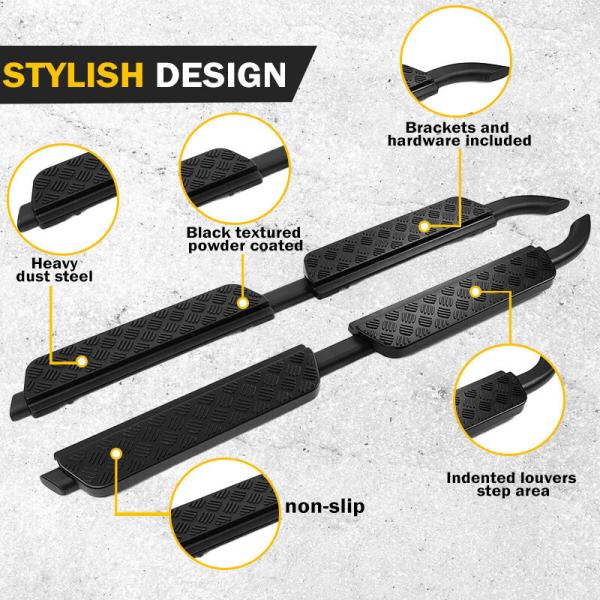 Glossy Black Nerf Bar Running Boards For 2020+ Land Rover Defender 110 130 Aluminium Alloy Side Auto Step Bars