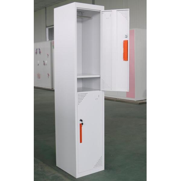 Шкаф хранения металла офисной мебели тонкий, кухонный шкаф 2 дверей стальной с шкафчиком