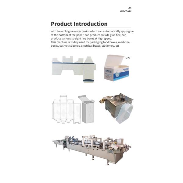 8.25M*1.2M*1.3M Automatic Book Cover Double Side Pasting Machine 650mm Maximum Size