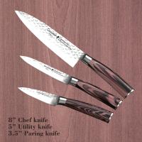 Couteau de cuisine de Cerasteel de pain de 9 pouces pour couper la viande et des légumes