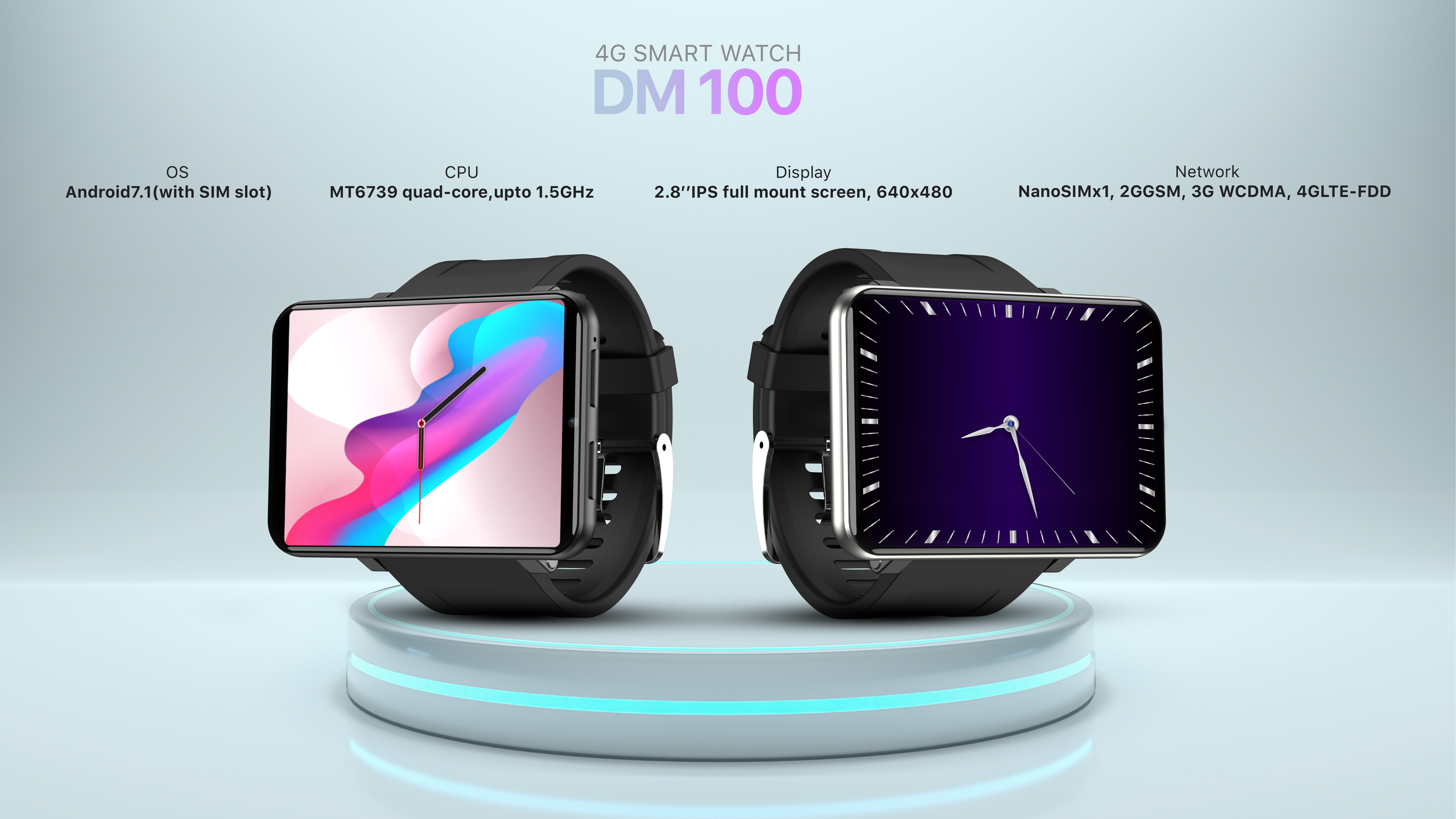 4G Android 7.1 OS 5MP Camera 480*640 Ips 2.86 Inch Screen 2700mah Battery Smartwatch