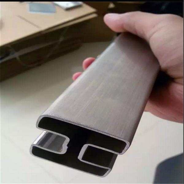 316 Stainless Steel Groove Tube or inox channel tube  for  Balustrade