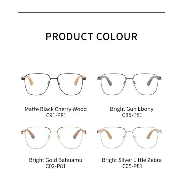 Стекел металла людей и женщин рецепт оптически деревянных анти- голубой светлый