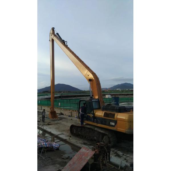Excavator extension arm and port dredging designed for river dredging
