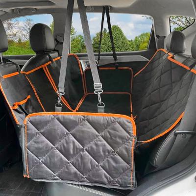 Dog Car Seat Cover for Back Seat, 4-in-1 Waterproof Pet Dog Seat Cover for SUV 100% Scratchproof Nonslip