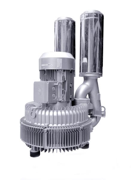 Industrial Double Stage Vortex Air Blower , High Rate Side Channel Vacuum Pump
