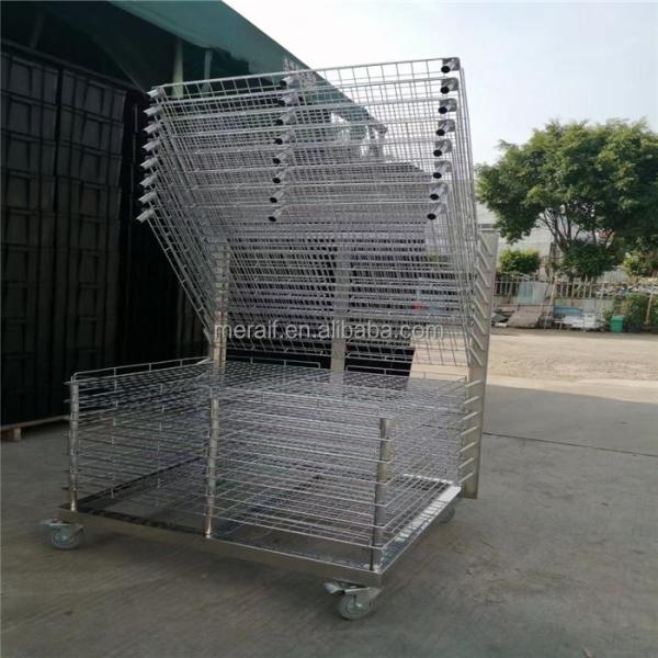 Cremalheira de aço inoxidável arquivando por atacado do carretel de SMT do carro do armazenamento do carretel de SMT do carro do carro do trole do PWB do ESD do preço de fábrica