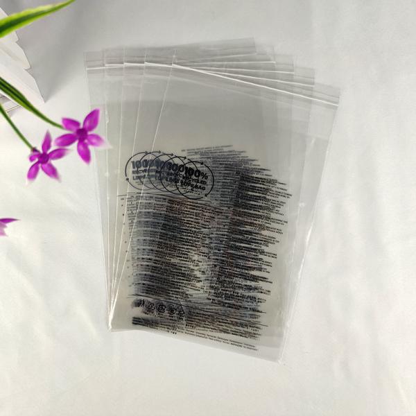 0.06 0,07 0,08 мм Переработанные пластиковые пакеты с закрытием ODM