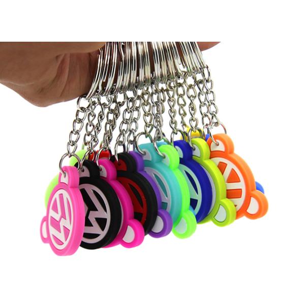 Fashionable PVC Rubber Keychain Custom 3D Effect Promotional Giveaways