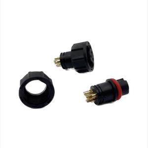 Conectores elétricos circulares IP67 à prova d'água 14 AWG 3 pinos