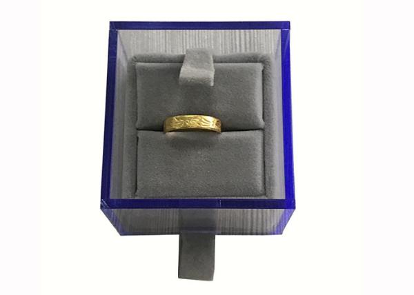 Acrylic Glass Folding Gift Boxes Custom Size Color Printing For Jewelry Packaging