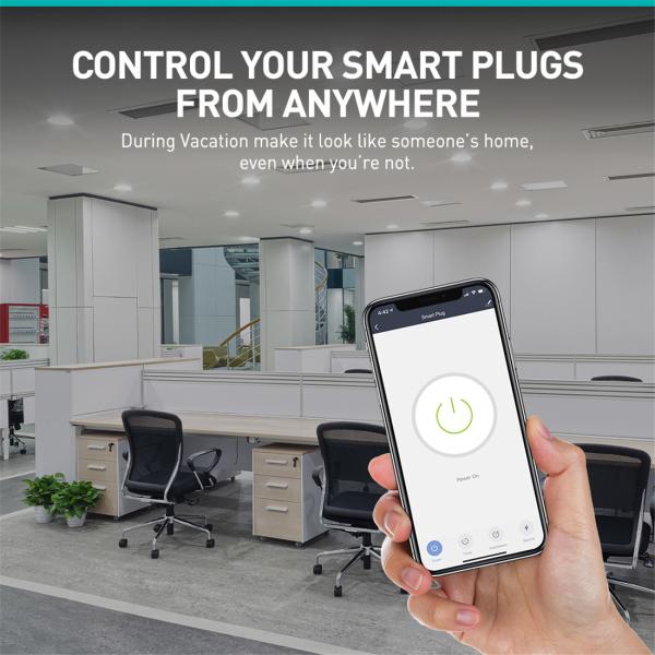 EU Smart Plug Wi-Fi Socket Mobile Phone App Control Powered by Tuya